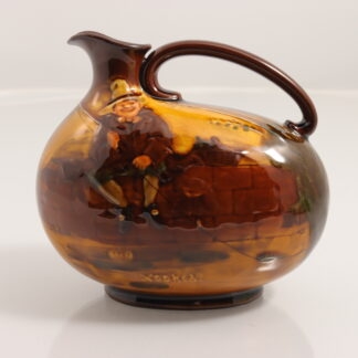 Antique Royal Doulton Kingsware Flask “hooked” Circa 1914 Greenlees Brothers Claymore Scotch Whisky Royal Doulton (1815 ) 1