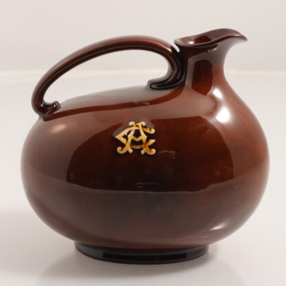 Antique Royal Doulton Kingsware Flask “hooked” Circa 1914 Greenlees Brothers Claymore Scotch Whisky Royal Doulton (1815 ) 3