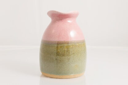 Hand Made Wheel Thrown Lipped Vase Decorated In Our Raevyn Combo Glaze 1