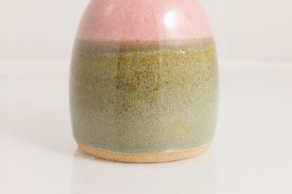 Hand Made Wheel Thrown Lipped Vase Decorated In Our Raevyn Combo Glaze 4