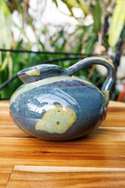 Hand Made Slab Built Art Jug Decorated In Our Wacky Wombat Glaze 3