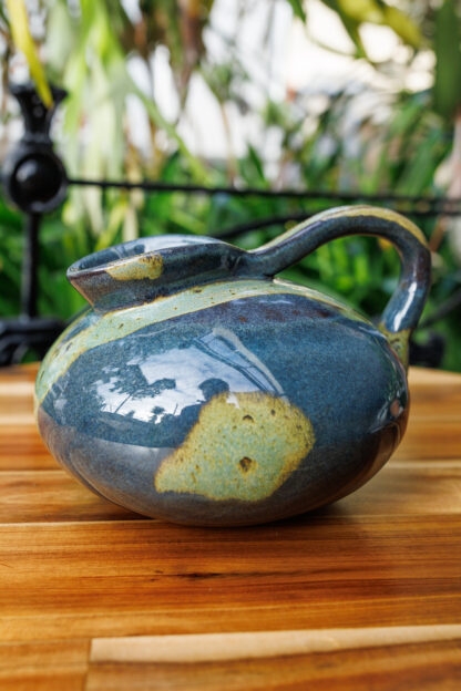 Hand Made Slab Built Art Jug Decorated In Our Wacky Wombat Glaze 8