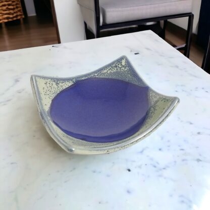Hand Made Slab Built Pottery Plate Decorated In Our Aussie Kelp Glaze 779