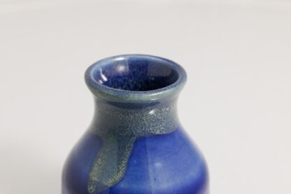 Hand Made Wheel Thrown Small Pottery Bottle Decorated In Our Aussie Kelp Glaze 67