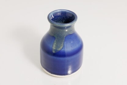 Hand Made Wheel Thrown Small Pottery Bottle Decorated In Our Aussie Kelp Glaze 72