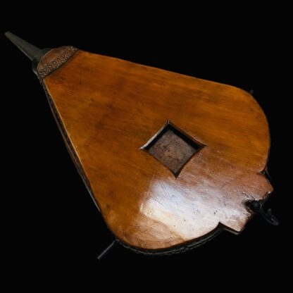 Antique Blacksmith Bellows Constructed In Wood, Iron And Riveted Leather 124142