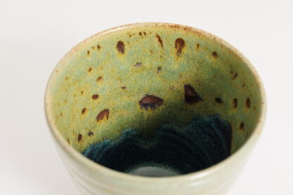Hand Made Wheel Throw Bowl Decorated In Our Brown:blue & Green Wacky Wombat Glaze By Tmc Pottery 11