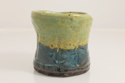 Hand Made French Inspired Vase Decorated In Press Flowers & Glazed In Our Whacky Wombat Glaze 3