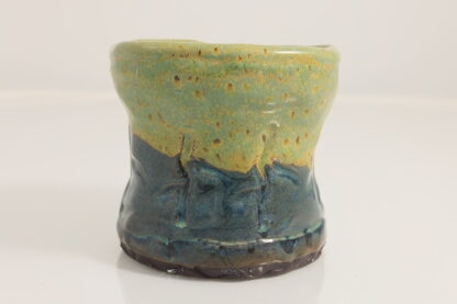 Hand Made French Inspired Vase Decorated In Press Flowers & Glazed In Our Whacky Wombat Glaze 4
