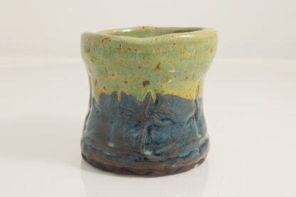 Hand Made French Inspired Vase Decorated In Press Flowers & Glazed In Our Whacky Wombat Glaze 5