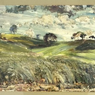 Neil Douglas Original Oil Painting “clouds Over The Hill” Signed Lower Left 2