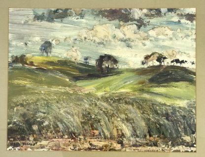 Neil Douglas Original Oil Painting “clouds Over The Hill” Signed Lower Left 2