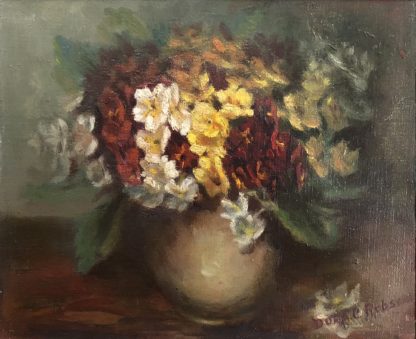 “Floral Study” Dora C Robson (Australian) 1