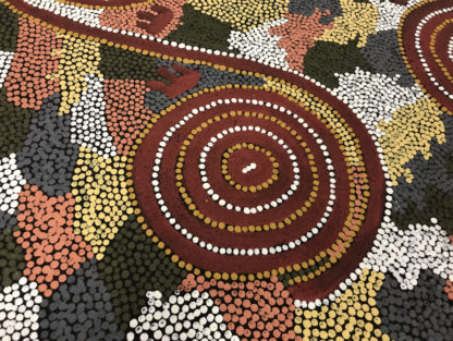 Long Jack Phillipus Tjakamarra (AUSTRALIAN ABORIGINAL 1935-) “Possum Dreaming” (15)