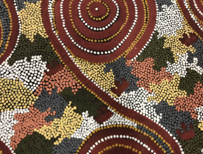 Long Jack Phillipus Tjakamarra (AUSTRALIAN ABORIGINAL 1935-) “Possum Dreaming” (16)