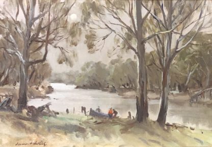 “Winters Morning Mildura Vic” Dermont James John Hellier (Australian 1916-2006) 1