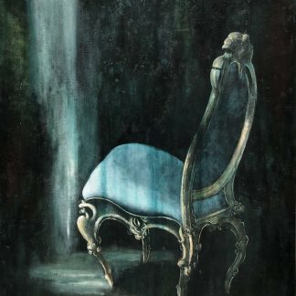 “Untitled The Chair” Original Oil Painting Christine Hubay (Australian) 1