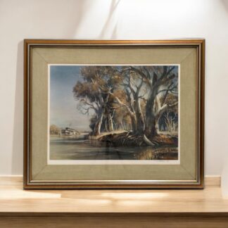 Kenneth Jack AM MBE RWS (Australian 1924 – 2006) Limited Edition Collotype Fine Art Print “Along The River Murray”