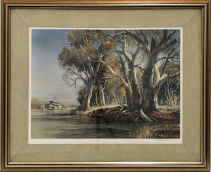 “Along The River Murray” Ltd Ed Collotype Fine Art Print Kenneth Jack AM MBE RWS (Australian 1924 – 2006) 4