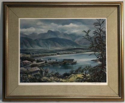 Kenneth Jack Ltd Ed Collotype Art Print “Tropical Harbour Great Barrier Reef” TMC3