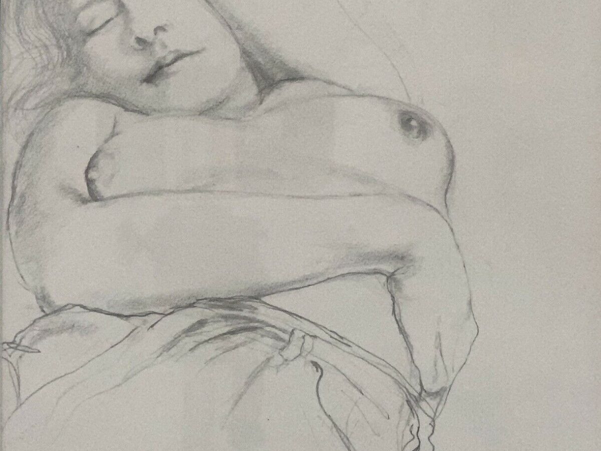 Original Pencil Drawing “Sleeping Nude” Signed by Gary Shead (1942-) | The  McCorry Collection