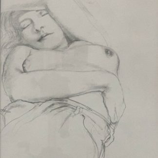 Original Pencil Drawing “sleeping Nude” Signed By Gary Shead (1942 ) 3