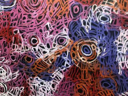 Australian Aboriginal Art “Awelye 2015” Charmaine Pwerle (Australian Aboriginal 1975) 8