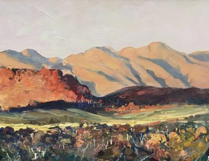 “Heavitree Mountain Range Northern Territory” By Syd Mather (Australian 1944-) 14