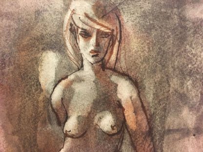 “Nude” Original Ink and Wash Drawing By Louis Kahan AO (1905 – 2002 Austrian – Australian) 6