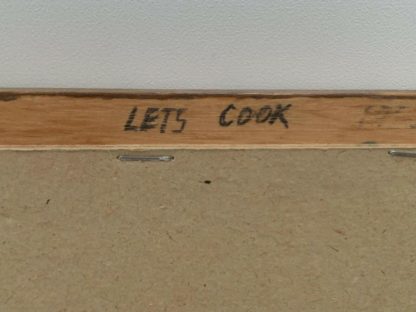 Original Oil Painting 'Lets Cook' Signed Lower Right By Alan Maas (Australian Maryborough 1930-) 10