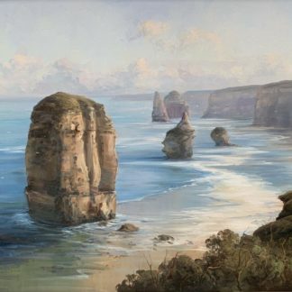 Original Oil Painting by Chris Kandis “Majestic Coast” Twelve Apostles Vic 1