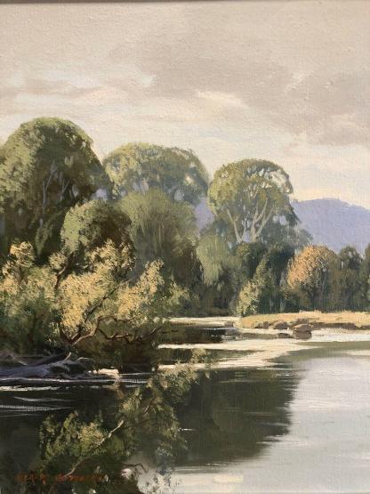 “Poplars at Jamieson” Oil Painting By Gerard Mutsaers 7