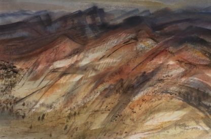 “Untitled Mountain Range” Watercolour Painting Kenneth Jack AM MBE RWS (Australian 1924-2006) 1