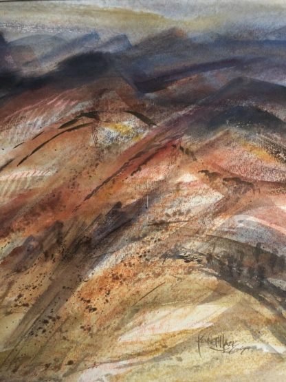 “Untitled Mountain Range” Watercolour Painting Kenneth Jack AM MBE RWS (Australian 1924-2006) 3