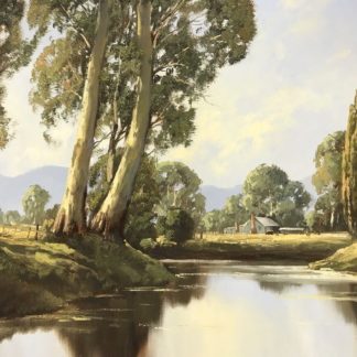 “Late Afternoon On The Yarra” Frank Mutsaers (Australian 1920-2005)