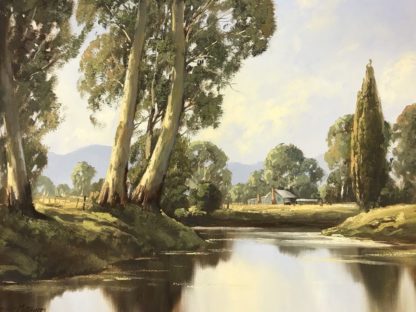 “Late Afternoon On The Yarra” Frank Mutsaers (Australian 1920-2005)