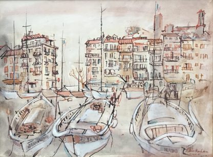 “Fishing Boats Cannes II” Louis Kahan