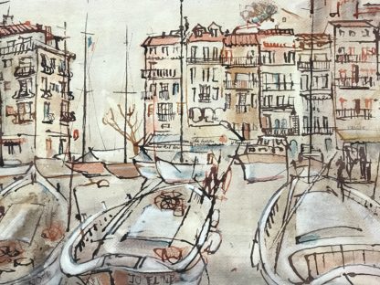 “Fishing Boats Cannes II” Louis Kahan (European/Australian 1905-1993) 5