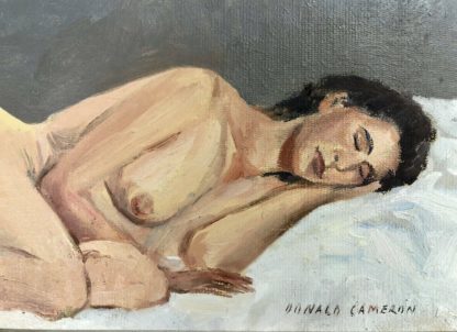 Donald Cameron (Australian 1927-) “Nude Study” Oil Painting 8