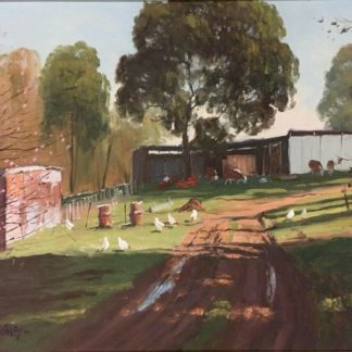 Michael McCarthy (Ireland Australia 1940-) ‘The Farm Maiden Gully’ Oil Painting 1