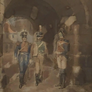 Original Watercolour “The Garrison Gate” by Thomas MacKay (England 1851-1909) 1