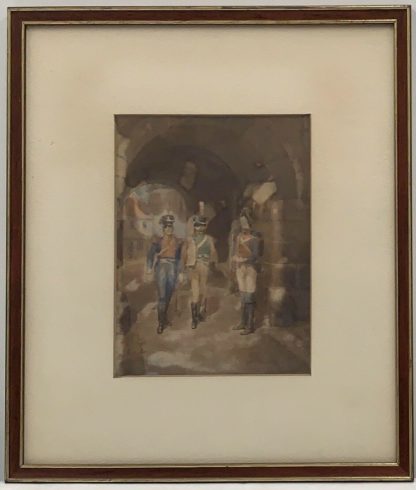 Original Watercolour “The Garrison Gate” by Thomas MacKay (England 1851-1909) 3