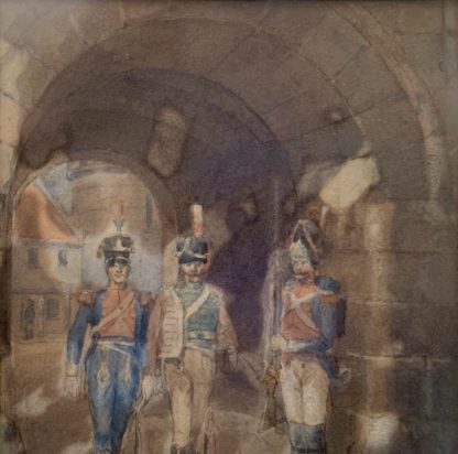 Original Watercolour “The Garrison Gate” by Thomas MacKay (England 1851-1909) 5