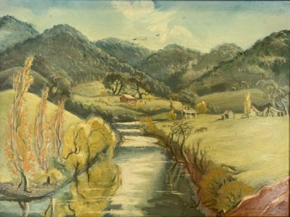 A Landscape Scene By Norma C. Bull (Australian 1906 - 1980) 1