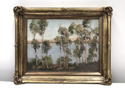 “Gumtrees At River” By Isabel Mackenzie (English/20th Century Australian 1890-1977) 3