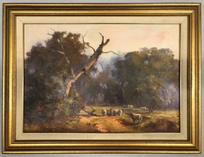 “Grazing Euroa Vic” Oil on Board Painting Hand Signed ‘Vicki McKoy’ Vicki McKoy (Australian) 3