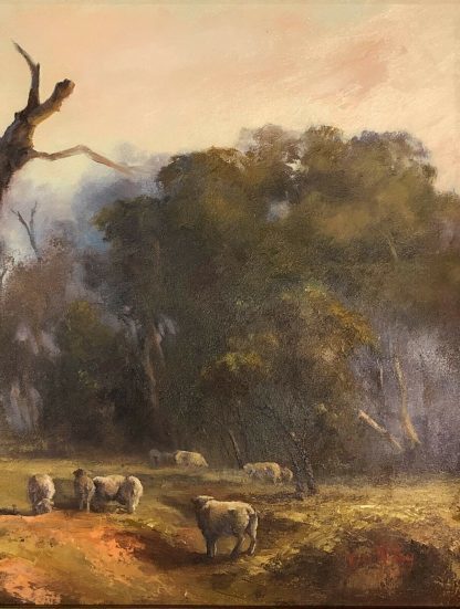 “Grazing Euroa Vic” Oil on Board Painting Hand Signed ‘Vicki McKoy’ Vicki McKoy (Australian) 6