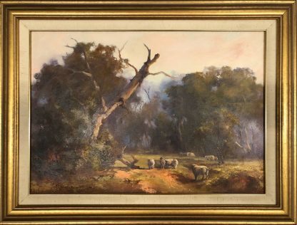 “Grazing Euroa Vic” Oil on Board Painting Hand Signed ‘Vicki McKoy’ Vicki McKoy (Australian) 8