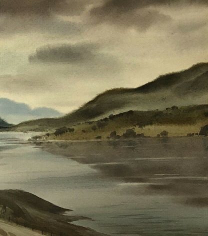 “Mountain Lake” Watercolour Painting George William Mansell (1915-1964) 6