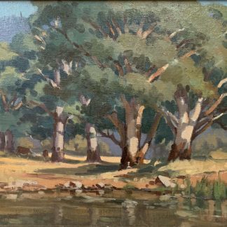 “Cattle Grazing Amongst the Gums” By John Duncan Firth (1936-2017) 1